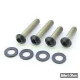 ECLATE O - PIECE N° 05 - KIT VISSERIE DE SABRES ET DE GB AR - SPORTSTER 04/20 - OEM 10200521 / 3056 - Screws4Bikes - NOIR BRILLANTI -  FS.HD.5.sw