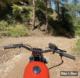 - Guidon TC BROS - TC BROS. 1" TRACKER HANDLEBAR - TRACKER LOW - SANS EMPREINTES - NOIR - 101-0300