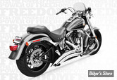 - ECHAPPEMENT FREEDOM PERFORMANCE - SHARP CURVE RADIUS - 2 EN 2 - SOFTAIL 86/17 - CHROME - AVEC CHICANES SILENCIEUSES