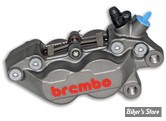 ETRIERS AVANT  BREMBO - P4 AXIAL - 4 PISTONS - CÔTÉ DROIT - ARGENT / LETTRAGE ROUGE - 116-0223 / 20516589 / 20.5165.89