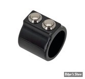 INTERRUPTEUR DE GUIDON ø 1" - BOUTON POUSSOIR - CUSTOM CHROME - DUAL MICRO - NOIR