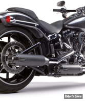 - Silencieux TWO BROTHERS RACING - SOFTAIL 07/17 FLST / FXCWC / FXSB / FXST- SHORTY SLIP-ON  3" - NOIR / NOIR CARBONE - 005-3760499D