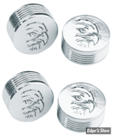 CAPUCHON DE VIS TETE BOMBEE DE 1/4" / CLEF DE 5/32" - COUVRE VIS CY-CHROME - AIGLE - CHROME