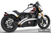 ECHAPPEMENT - FREEDOM PERFORMANCE - INDIAN SCOUT 2025UP - RADICAL RADIUS 2 EN 2 - CHROME / EMBOUTS : DROIT DORE STAR SCULPTE - IN00641