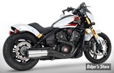 SILENCIEUX -  FREEDOM PERFORMANCE - INDIAN SCOUT 2025UP - INDIAN SCOUT 4" SLIP-ONS - CORPS : CHROME / EMBOUT SOLID  : NOIR STRAIGHT - IN00587