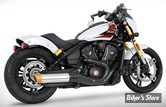 SILENCIEUX -  FREEDOM PERFORMANCE - INDIAN SCOUT 2025UP - INDIAN SCOUT 4" SLIP-ONS - CORPS : CHROME / EMBOUT SCULPTED  : GOLD LIBERTY - IN00563