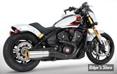 SILENCIEUX -  FREEDOM PERFORMANCE - INDIAN SCOUT 2025UP - INDIAN SCOUT 4" SLIP-ONS - CORPS : CHROME / EMBOUT SOLID : GOLD STRAIGHT - IN00589