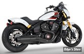 SILENCIEUX -  FREEDOM PERFORMANCE - INDIAN SCOUT 2025UP - INDIAN SCOUT 4" SLIP-ONS - CORPS : NOIR / EMBOUT SOLID : NOIR COMBAT - IN00602