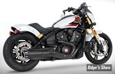 SILENCIEUX -  FREEDOM PERFORMANCE - INDIAN SCOUT 2025UP - INDIAN SCOUT 4" SLIP-ONS - CORPS : NOIR / EMBOUT SCULPTED : NOIR COMBAT - IN00601