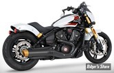SILENCIEUX -  FREEDOM PERFORMANCE - INDIAN SCOUT 2025UP - INDIAN SCOUT 4" SLIP-ONS - CORPS : NOIR / EMBOUT SOLID : GOLD LIBERTY - IN00567