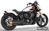 SILENCIEUX -  FREEDOM PERFORMANCE - INDIAN SCOUT 2025UP - INDIAN SCOUT 4" SLIP-ONS - CORPS : NOIR / EMBOUT SOLID : GOLD COMBAT - IN00604