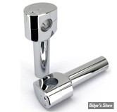 RISERS ZODIAC / CROSS BLADE - RISERS ZODIAC - FUSION OVAL CONIQUE - CROSS BLADE - HAUTEUR : 5" (127CM) - CHROME