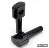 RISERS ZODIAC / SMOOTHIE - RISERS ZODIAC - FUSION OVALE CONIQUE - LISSE - HAUTEUR : 5" (127MM) - NOIR