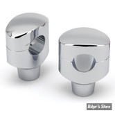 RISERS ZODIAC / SMOOTHIE - RISERS ZODIAC - FUSION OVALE - LISSE - HAUTEUR : 2" (50MM) - CHROME