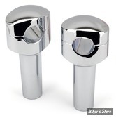 RISERS ZODIAC / SMOOTHIE - RISERS ZODIAC - FUSION OVALE - LISSE - HAUTEUR : 4" (100MM) - CHROME