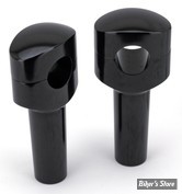 RISERS ZODIAC / SMOOTHIE - RISERS ZODIAC - FUSION OVALE - LISSE - HAUTEUR : 4" (100MM) - NOIR