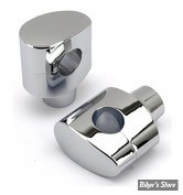RISERS ZODIAC / SMOOTHIE - RISERS ZODIAC - FUSION OVALE CONIQUE - LISSE - HAUTEUR : 2" (50MM) - CHROME