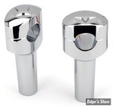RISERS ZODIAC / LONE STAR - RISERS ZODIAC - OVALE FUSION - LONE STAR - HAUTEUR : 4" (100MM) - CHROME