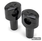 RISERS ZODIAC / LONE STAR - RISERS ZODIAC - OVALE FUSION - LONE STAR - HAUTEUR : 3" (76MM) - NOIR
