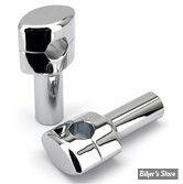 RISERS - HAUTEUR : 95MM -RISERS INFINITY POUR GUIDONS EN 1" - FINITION : CHROME