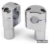 RISERS - HAUTEUR : 83MM / 2 1/4" - RISERS AVEC DÉPORT 12 MM - ZODIAC - CHROME