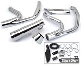 ECHAPPEMENT MCJ - SHORTY 2-EN-1 - TOURING 2014/2016 - HOMOLOGUE EURO 3 - CHROME