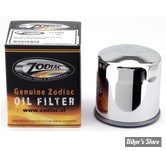 FILTRE A HUILE - SPORSTER EVOLUTION 86/22 / XR1200 08/13 - ZODIAC - TYPE : STOCK 30 MICRONS - CHROME  - COURT - 63796-77A ET 63805-80A