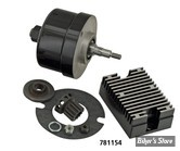 KIT ALTERNATEUR POUR MODELES AVEC GENERATRICE - 12V - 45CI 1936/1973 - VOLT TECH - NOIR / NOIR - 32-1785