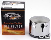 FILTRE A HUILE - SPORTSTER 80/84 ET FL/FX 82/84 - ZODIAC - TYPE : STOCK 30 MICRONS - 63782-80 ET 63810-80A - CHROME - LA PIÈCE