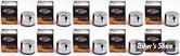 FILTRE A HUILE - SPORTSTER 80/84 ET FL/FX 82/84 - ZODIAC - TYPE : STOCK 30 MICRONS - 63782-80 ET 63810-80A - CHROME - LES 10 PIÈCES