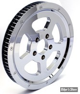 - 70 DENTS / 1 1/8" - POULIE ARRIÈRE - CUSTOM TYPE - BIGTWIN 00/06 - ZODIAC - CHROME
