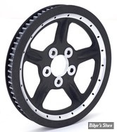 - 68 DENTS / 1" - POULIE ARRIÈRE - OEM 40444-07 - SPORTSTER 12/22 -  OEM TYPE - NOIR / USA - ZODIAC
