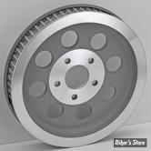 - 61 DENTS / 1 1/2" - POULIE ARRIÈRE - OEM 40236-88 / 40237-88 - BIGTWIN 84/99 -  OEM TYPE - SILVER - ZODIAC 