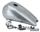 RESERVOIR D'ESSENCE - 3.8 GALLONS - SOFTAIL 1984/1999 - ALLONGÉ DE 3"  - CAPACITE : 3.8 GALLONS / 14 LITRES - BOUCHON TRAPPE AVIA A CLEFS