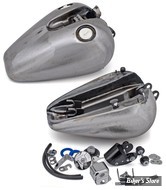 RESERVOIR D'ESSENCE - 3.3 GALLONS / 12.50 LITRES - SPORTSTER 82/03 - OEM 00000-00 - FAT-BOB - BOUCHONS 1/4 DE TOUR AFFLEURANT