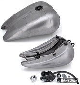 RESERVOIR D'ESSENCE - 4.0 GALLONS / 15.10 LITRES - SPORTSTER 82/03 - OEM 00000-00 - SPORT-BOB RALLONGE DE 2" - BOUCHON POP UP CHROME CENTRAL