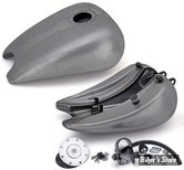 RESERVOIR D'ESSENCE - 4.0 GALLONS / 15.10 LITRES - SPORTSTER 82/03 - OEM 00000-00 - SPORT-BOB RALLONGE DE 2" - TRAPPE AVIA CENTRALE
