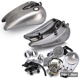 RESERVOIR D'ESSENCE - 3.4 GALLONS / 12.90LITRES - SPORTSTER 82/94 - OEM 00000-00 - RALLONGÉ + 2" - AVEC CONSOLE ET ACCESSOIRES - BOUCHONS A VIS