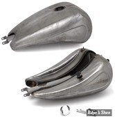 RESERVOIR  D'ESSENCE - 4.0 GALLONS / 15.10 LITRES - SPORTSTER 04/06 - OEM 00000-00 - RALLONGE DE +2" AVEC EMPREINTES - BOUCHON POP UP