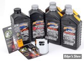 KIT HUILE SYNTHETIQUE - TOTAL SERVICE KIT - HUILE SPECTRO PLATINIUM 100% SYNTHESE - TWINCAM 0617 - Huile moteur Spectro Platinum 100% synthèse, huile de primaire Heavy-Duty et huile de boite Platinium + bougies - FILTRE A HUILE : CHROME 