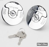 BOUCHON AFFLEURANT - DIAMÈTRE : 73 MM - QUART DE TOUR À SERRURE - ZODIAC - VENTILÉ - LA PAIRE