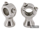 RISERS BILTWELL STYLE - HAUTEUR :  45MM - RISERS - BILTWELL STYLE - SLIMLINE /  Speed Freak - INOX POLI