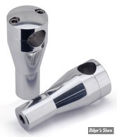 RISERS - HAUTEUR : 100MM / 4"- RISERS ZODIAC EN ALUMNIUM - BILLET ALUMINUM RISER SET - POLI