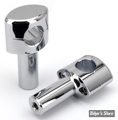 RISERS Ø 32MM / 1"1/4 - HAUTEUR  95MM / 3.75" - RISERS INFINITY POUR GUIDONS EN 1 1/4" - CHROME