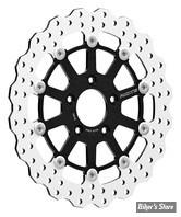 ECLATE DF - PIECE N° 01 - DISQUE AVANT 11.5"  FLOTTANT - OEM 44156-00 - ALESAGE INTERNE / 56.20MM - RICK'S MOTORCYCLES - WAVE  DESIGN - MODÈLE : STEVE - NOIR