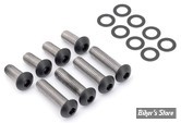 ECLATE O - PIECE N° 05 - KIT VISSERIE DE SABRES ET DE GB AR - SOFTAIL 07/17 - Screws4Bikes - NOIR BRILLANT -  FS.HD.2.sw