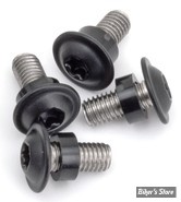 KIT VISSERIE DE PROTÈGE-COURROIE - OEM 10500135 - RH1250 - Screws4Bikes - NOIR MAT - RS.HD.4.swm