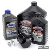 KIT HUILE MINÉRALE - TOTAL SERVICE KIT - HUILE SPECTRO HEAVY DUTY 20W50 - BIGTWIN 84/99  - Huile Spectro Heavy Duty 20W50 - FILTRE A HUILE : NOIR