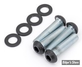 VISSERIE D'AMORTISSEURS - SPORTSTER RH975 - OEM 10201219 - SCREWS4BIKES - INOX / BTR NOIR BRILLANT - SD.HD.4.sw