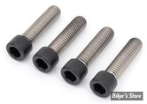 VISSERIE DE PLATINE DE RISERS - OEM 4350A - 3/8-16 X 1-1/2" UNC - SCREWS4BIKES - INOX / NOIR MAT - LK.HD.1.swm
